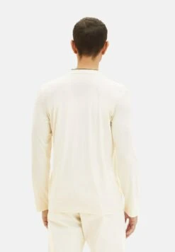 Tom Tailor Serafino With Chestpocket - Longsleeve - Vintage Beige -Syntia Delaney 02862c52a41c40e18464da8a723435ee