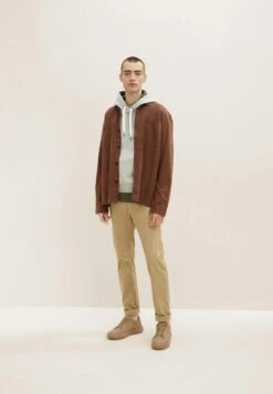 Tom Tailor Mit Kängurutasche - Hoodie - Forest Green White Finestripe -Syntia Delaney 039e3cf0160d4a27b65ad868e911ad77