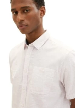 Tom Tailor Mit Struktur - Overhemd - Pink Off White Structure -Syntia Delaney 0441aa538e3348b9a0594d70b56383a6