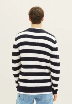 TOM TAILOR Denim Trui - Navy White Block Stripe 10 TOM TAILOR Denim Trui - Navy White Block Stripe -Syntia Delaney 059c8cac26654d42a3372d785ba0c773