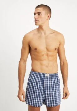 Tom Tailor Westside 2 Pack - Boxershort - Dark Blue/White/Blue