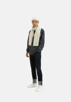 Tom Tailor Accessoire Basic- Sjaal - Nice Off White Melange