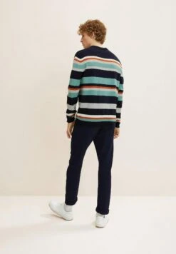 Tom Tailor Mit Streifenmuster - Trui - Navy Grey Green Stripe -Syntia Delaney 07d3ae683e6f4df7a27e360c135e1c4f