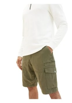Tom Tailor Shorts - Dusty Olive Green -Syntia Delaney 086e69c1673a470889d286ed67f714db