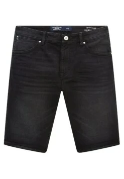 Tom Tailor Josh - Jeansshort - Dark Stone Black Black Denim -Syntia Delaney 08a2956f6a96426d96615c2894e78d56