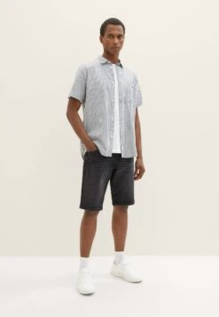 Tom Tailor Josh - Jeansshort - Used Dark Stone Grey Denim -Syntia Delaney 0af333e0d462425ab3b63376a5dd1814