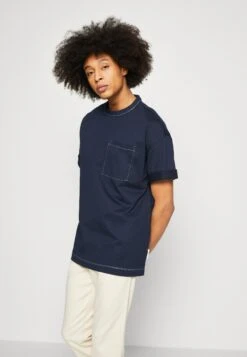 TOM TAILOR Denim Oversized With Pocket - T-Shirt Basic - Sky Captain Blue -Syntia Delaney 0b324eea59cf451eb0c9571bfc53d001