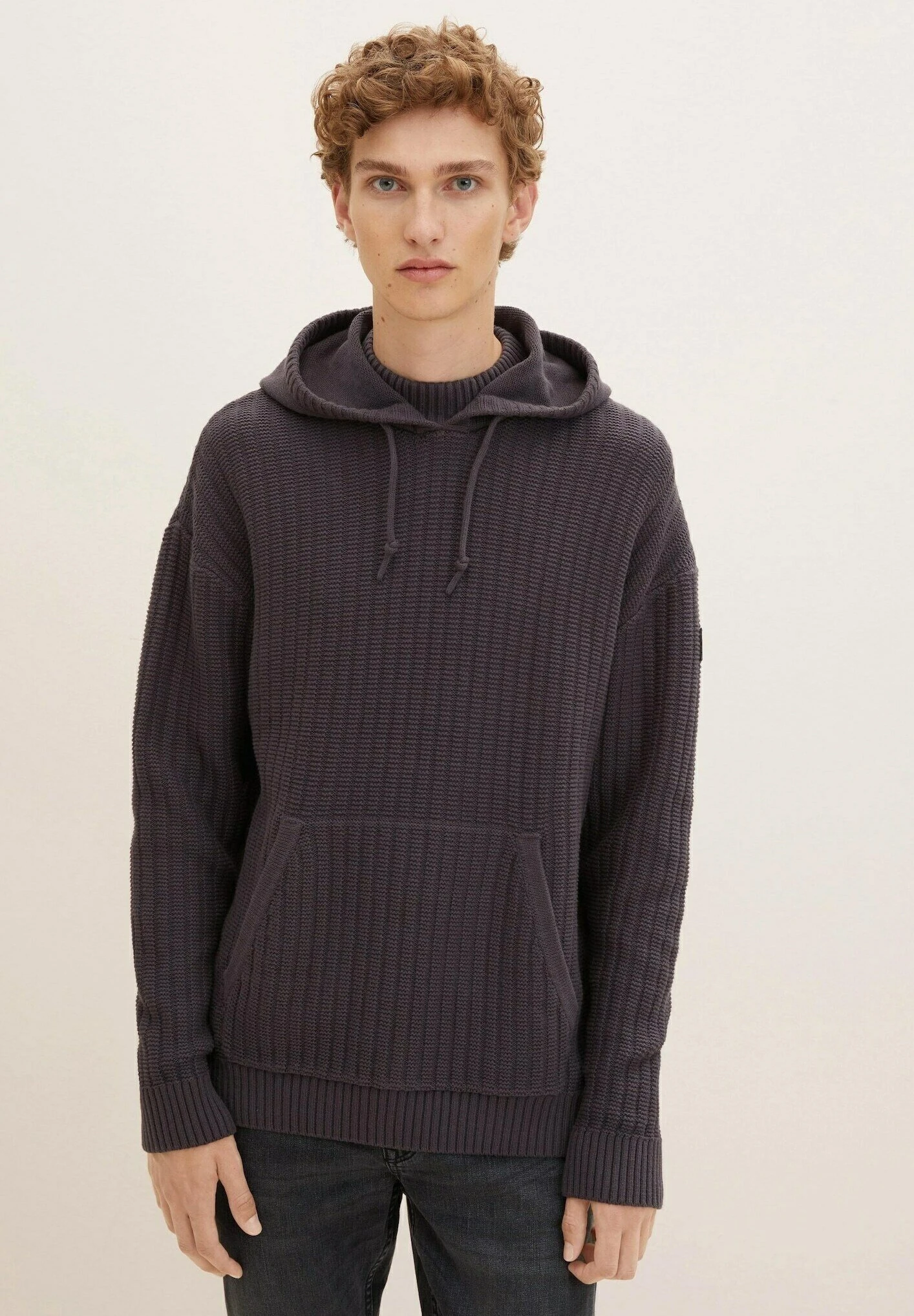 TOM TAILOR Denim Mit Struktur - Hoodie - Coal Grey 3 TOM TAILOR Denim Mit Struktur - Hoodie - Coal Grey