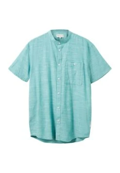 TOM TAILOR Denim Kurzarm - Overhemd - Turquoise Chambray -Syntia Delaney 12def38197ec43f6a78f1c31f150a7a9