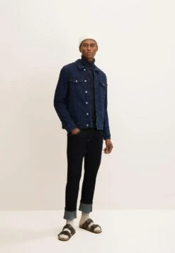 Tom Tailor Regular Fit- Spijkerjas - Used Dark Stone Blue Denim -Syntia Delaney 13bc5a5e37dc476caffacbbcc2c5f9ff