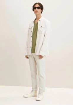 TOM TAILOR Denim Brusttascheâ - T-Shirt Basic - Felt Green -Syntia Delaney 14167ca08d9649f2ba023a9ecd7012fe