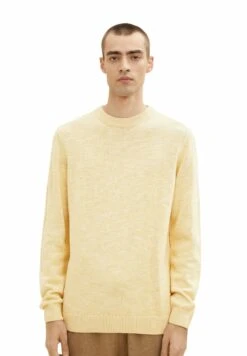 Tom Tailor Mit Struktur - Trui - Yellow White Injected Melange -Syntia Delaney 14ed53b64936484c83261e300eb6f420