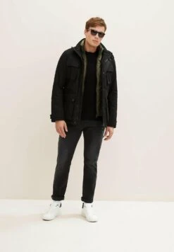 Tom Tailor Mit Abnehmbarem Krageneinsatz - Winterjas - Black -Syntia Delaney 16046407d8384e75ab6cd4c57639592c