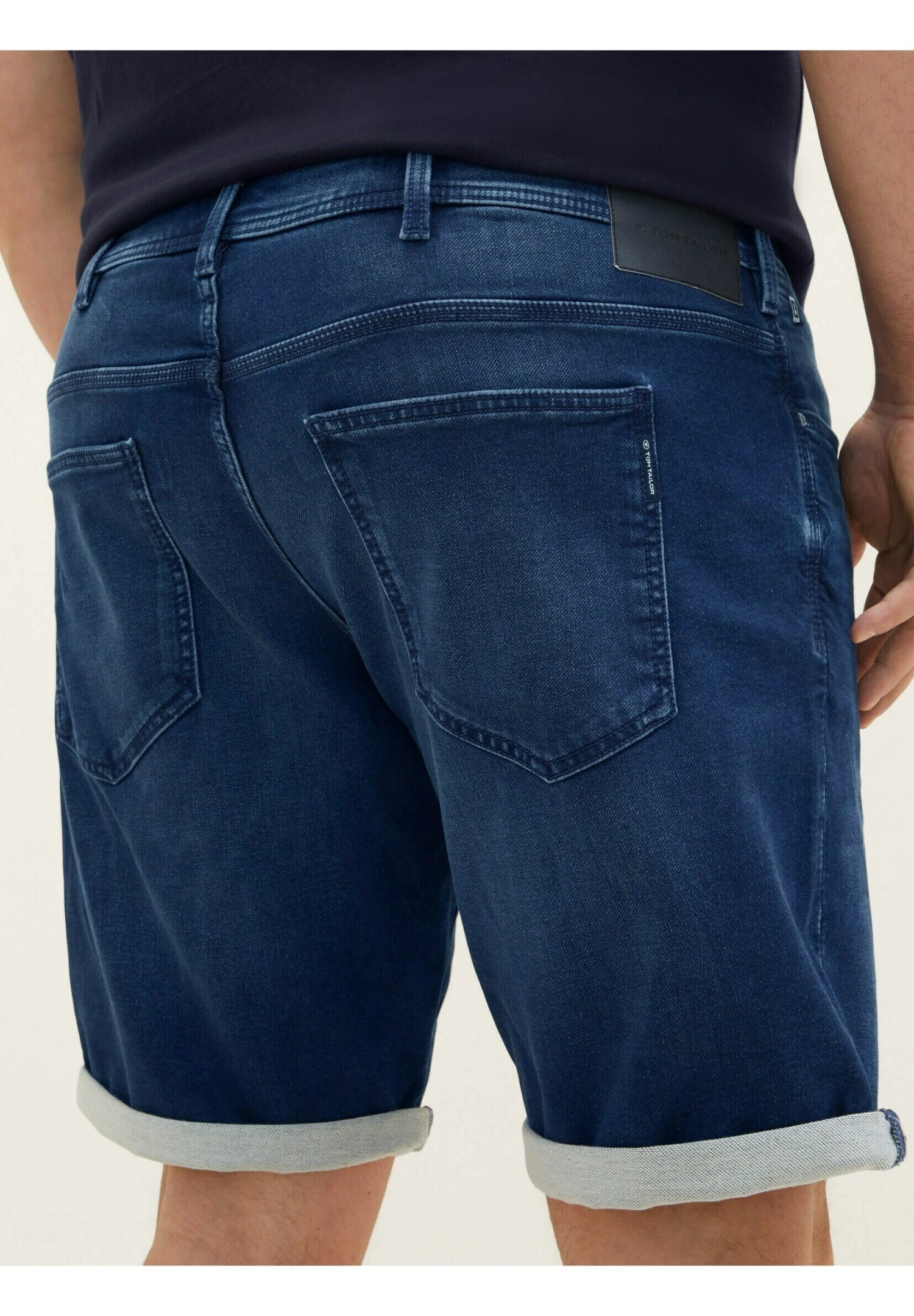 Tom Tailor Jeansshort - Dark Stone Wash Denim 6 Tom Tailor Jeansshort - Dark Stone Wash Denim - Afbeelding 4