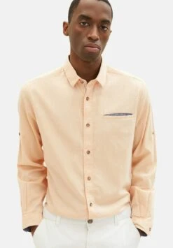 Tom Tailor Mit Struktur - Overhemd - Orange White Squared Structure -Syntia Delaney 169242ff839e4f74a5f1e836b1f8c68a