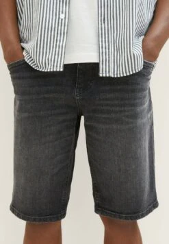 Tom Tailor Josh - Jeansshort - Used Dark Stone Grey Denim -Syntia Delaney 1785ad82b7164ec98912ad93f3b86c1d