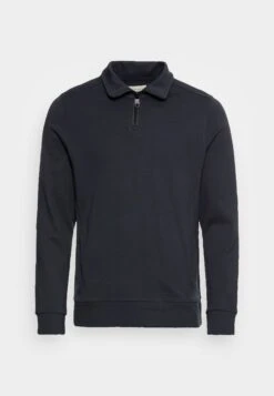 Tom Tailor Basic Troyer - Sweater - Blue Grey