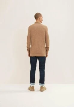 Tom Tailor Strukturierter Rollkragen - Trui - Havana Brown Melange -Syntia Delaney 1ae890313e1c4b6d9f706ad3d6445fe2