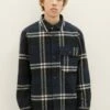 TOM TAILOR Denim Mit Karomuster - Lichte Jas - Black Navy White Check