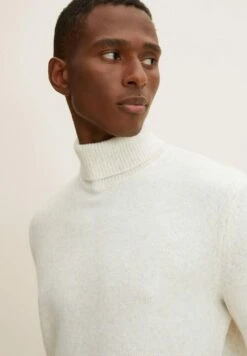 Tom Tailor Melierter Rollkragen- Trui - Nice Off White Melange -Syntia Delaney 1d6fe08faf974f3b8b11978036150464