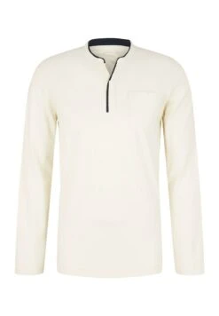 Tom Tailor Serafino With Chestpocket - Longsleeve - Vintage Beige -Syntia Delaney 1d7078f2a02c4768befc1fa2dc3b835b