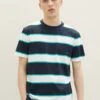 TOM TAILOR Denim Gestreiftes- T-Shirt Print - Mixed Bold Stripe