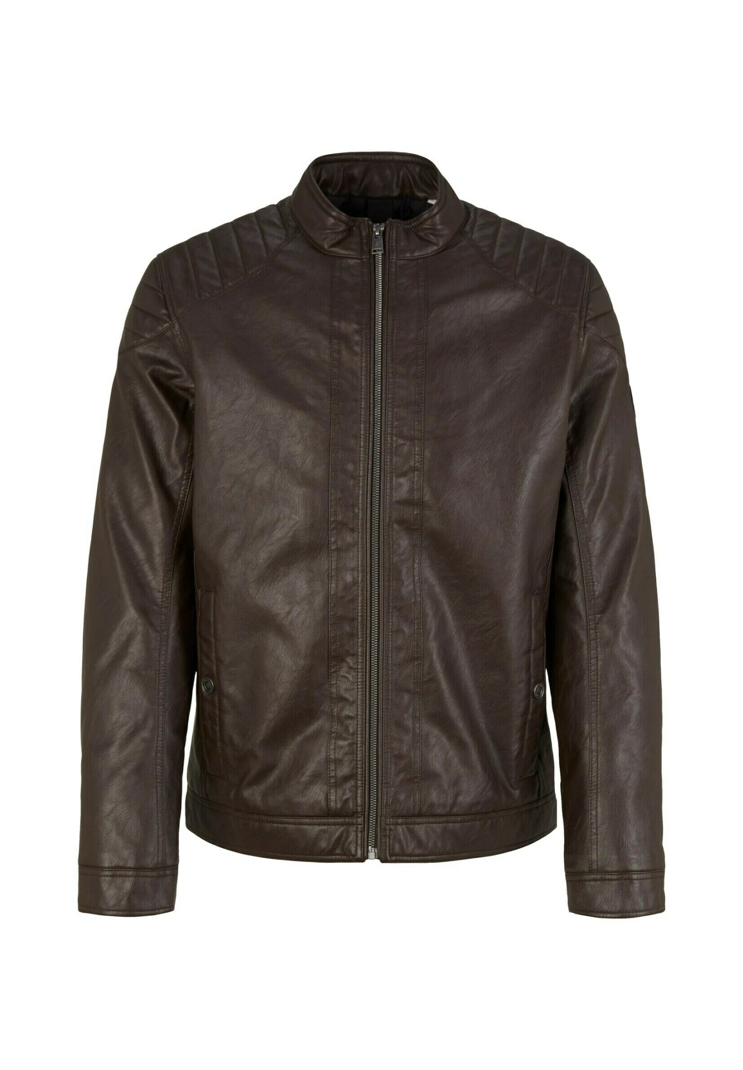 Tom Tailor Imitatieleren Jas - Espresso Brown Fake Leather 7 Tom Tailor Imitatieleren Jas - Espresso Brown Fake Leather - Afbeelding 5