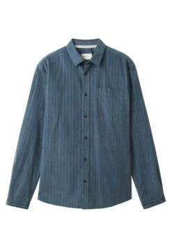 Tom Tailor Gestreiftes - Overhemd - Sea Green Navy Stripe -Syntia Delaney 2349a4f4c3784a00a742348932c979c6