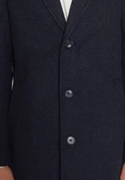 Tom Tailor Halflange Jas - Navy Blue Structure -Syntia Delaney 241ab6648e2d456c95782c29fa7330c2