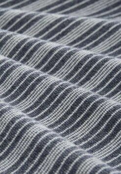 Tom Tailor Mit Kapuze - Sweater Met Rits - Bluegrey Twotone White Stripe -Syntia Delaney 242478583fb142a1a4e00e6a4445c401