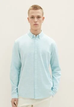 TOM TAILOR Denim Overhemd - Turquoise Structure