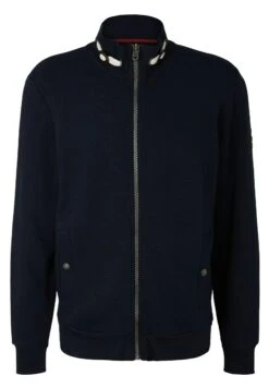 Tom Tailor Mit Struktur - Sweater Met Rits - Sky Captain Blue -Syntia Delaney 25ae46b594f84f7b89733195fdac80a9