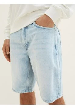 TOM TAILOR Denim Jeansshort - Used Bleached Blue Denim -Syntia Delaney 26dd63526ada402a8dfcce2191b37bca