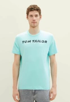 Tom Tailor Printed- T-Shirt Print - Blue Tibetan Stone