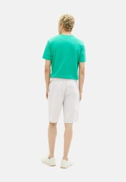 TOM TAILOR Denim Shorts - Light Beige Twill Yarn Dye -Syntia Delaney 280743a4ac60414aab10c005689d0ac0