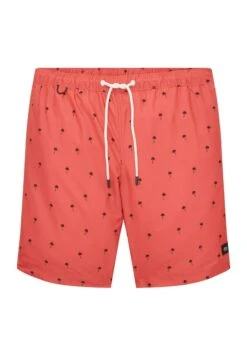 Tom Tailor Gemusterte - Zwemshorts - Soft Berry Red Palm Design -Syntia Delaney 285b134210e745ddad99026e64e4b308