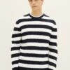 TOM TAILOR Denim Trui - Navy White Block Stripe -Syntia Delaney 28fb2bd82caf4bb0a23fe9062e0664ce