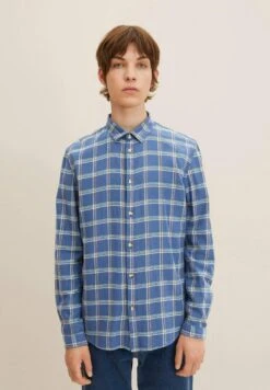 TOM TAILOR Denim Mit Karomuster - Overhemd - Navy Base Multicolor Check