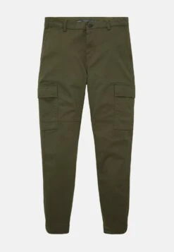 Tom Tailor Regular Fit Mit Aufgesetzten- Cargobroek - Deep Forest Green -Syntia Delaney 2f8b22dac75341eba463621825edcad9