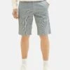 Tom Tailor Bermuda - Shorts - Navy/Offwhite Minimal