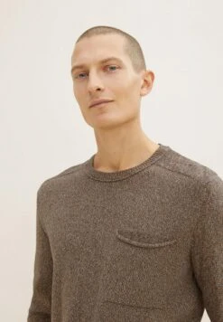 Tom Tailor Trui - Brown Melange Structure 16 Tom Tailor Trui - Brown Melange Structure -Syntia Delaney 3226b981f293446aa4a0074724cd5e7b