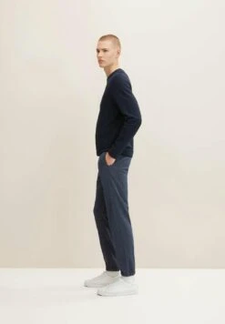 TOM TAILOR Denim Mit Seitlichen Eingrifftaschen - Trainingsbroek - Navy Melange Herringbone -Syntia Delaney 34a92957f228416b86705dd92fb98d70