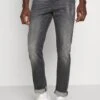 TOM TAILOR Denim Piers- Slim Fit Jeans - Used Dark Stone Grey Denim