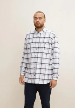 Tom Tailor Overhemd - Off White Colorful Check