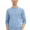 Tom Tailor Basic Crew Neck - Trui - Modern Light Blue Melange