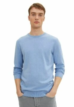 Tom Tailor Basic Crew Neck - Trui - Modern Light Blue Melange