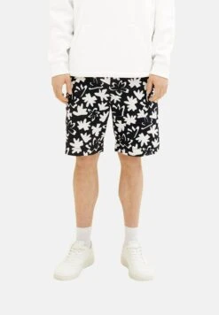 TOM TAILOR Denim Bedruckte - Trainingsbroek - Black White Wildflower Print -Syntia Delaney 389ad88a2d1f431bab981ff41f57db49
