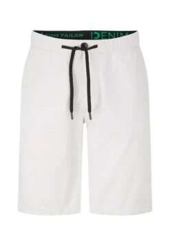 TOM TAILOR Denim Shorts - Light Beige Twill Yarn Dye -Syntia Delaney 38c54d2679ca46d79fea9e4e8276cd05