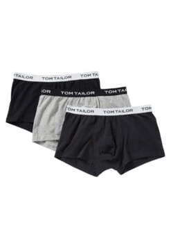 Tom Tailor 3 Pack - Onderbroeken - Anthracite Melange/Black -Syntia Delaney 39943ef0483b447793c562534150b6f4
