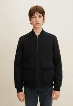 TOM TAILOR Denim Regular Fit Mit Aufgesetzten Taschen - Bomberjacks - Black
